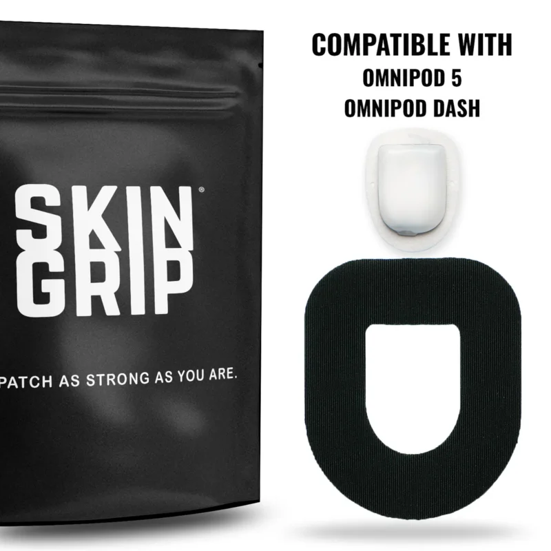 Αυτοκόλλητα για Omnipod - Skin Grip Adhesive Patches Black - Image 2