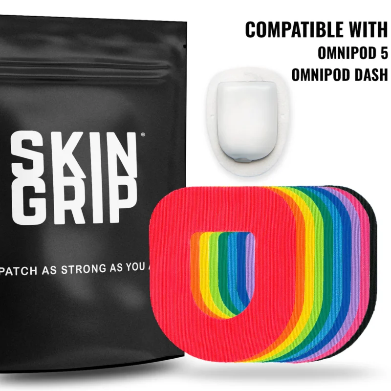Αυτοκόλλητα για Omnipod - Skin Grip Adhesive Patches Rainbow - Image 2