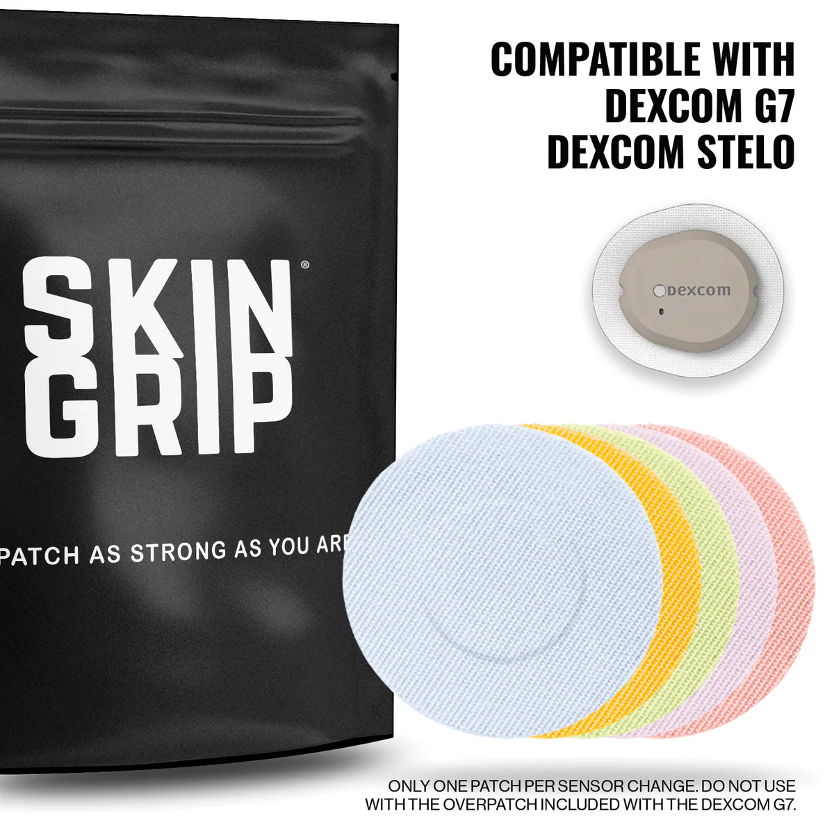 Αυτοκόλλητα Αισθητήρων Dexcom G7 & Stelo – Skin Grip Patches Pastels - Image 3