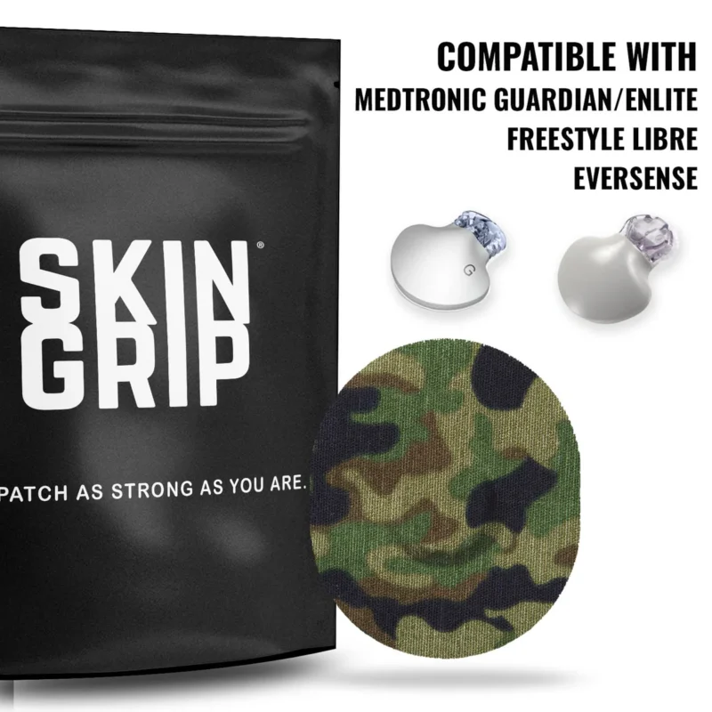 Αυτοκόλλητα αισθητήρων Medtronic Guardian/Elite - Skin Grip Patches Camo - Image 2