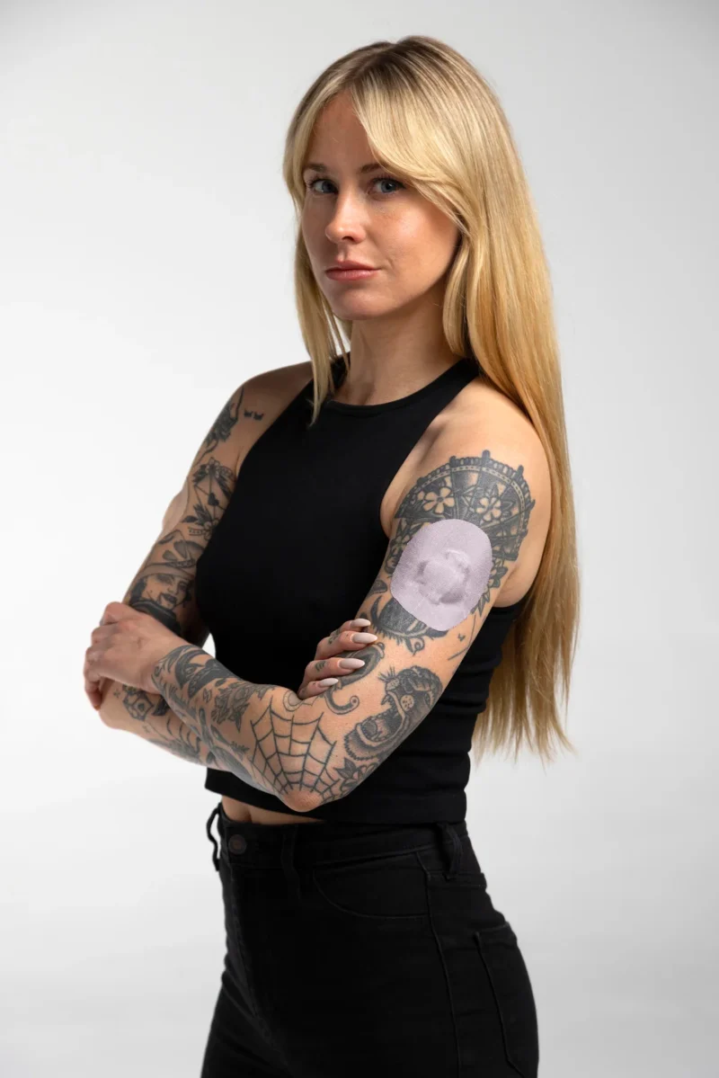 Αυτοκόλλητα αισθητήρων Medtronic Guardian/Elite - Skin Grip Patches Purple - Image 2
