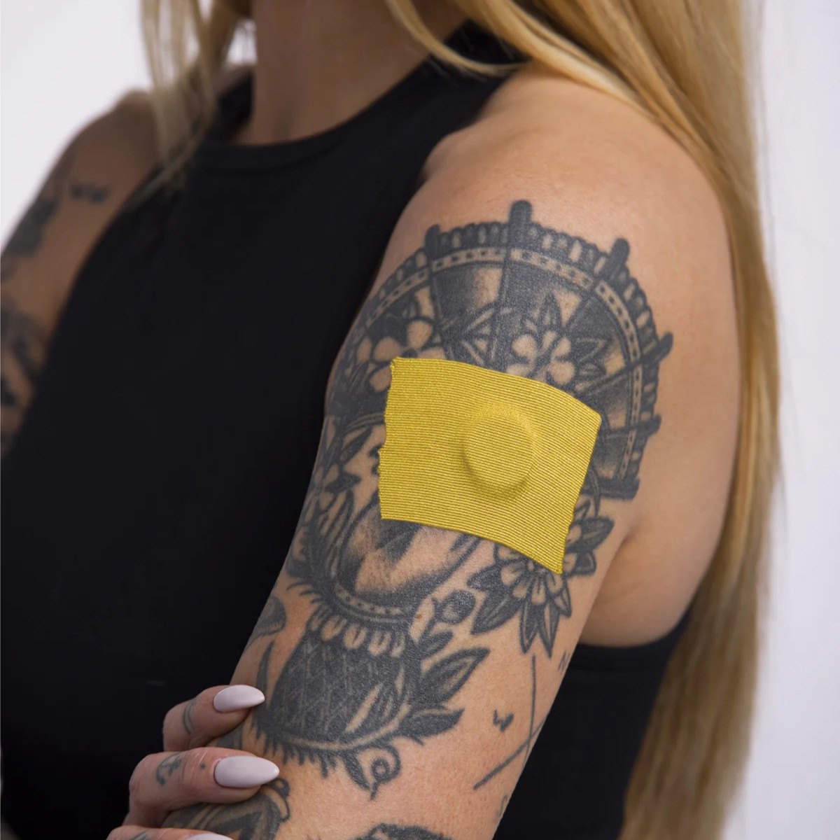 Ταινία κινησιολογίας για Αισθητήρες Skin Grip Tape Roll Yellow - Image 3