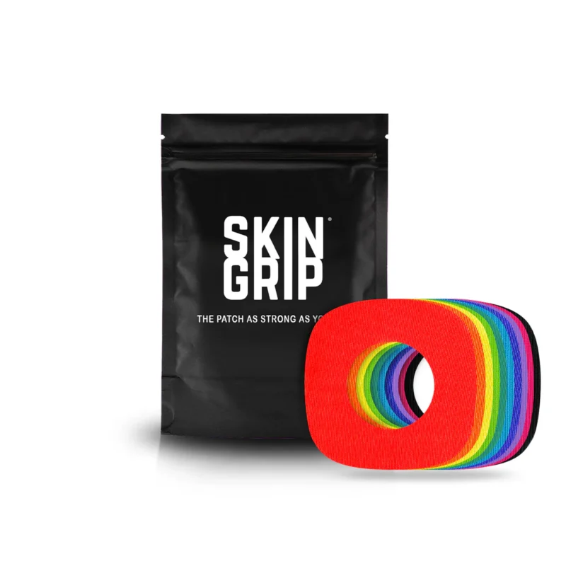 Αυτοκόλλητα Αισθητήρων με κενό Dexcom G7 & Stelo - Skin Grip Patches Rainbow