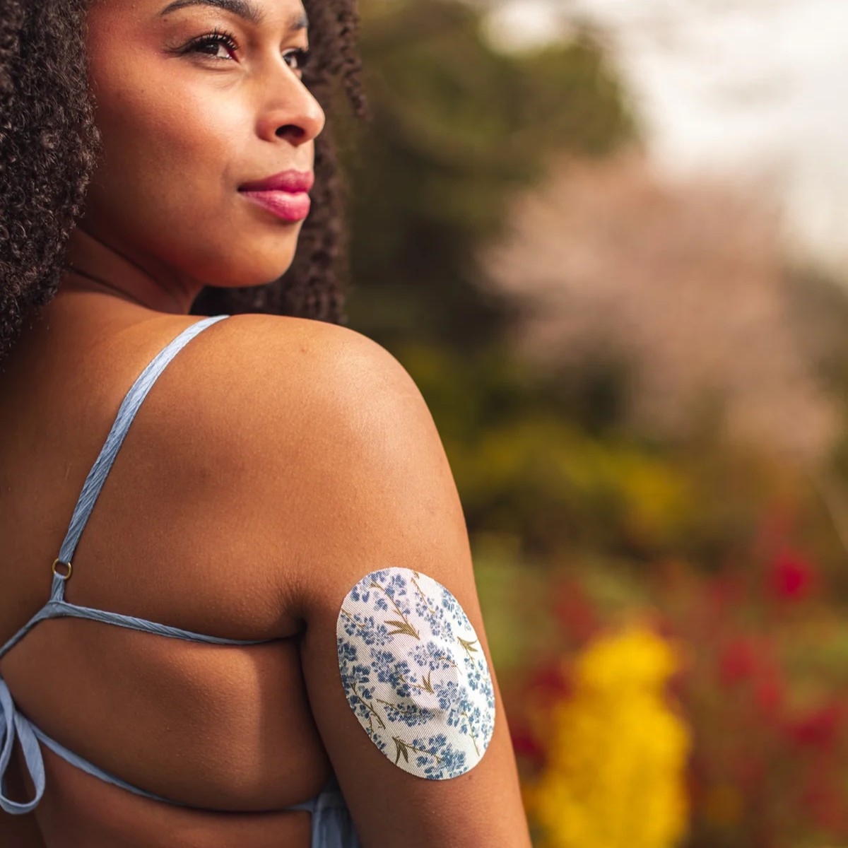 Αυτοκόλλητα αισθητήρων Medtronic Guardian - Skin Grip Patches Floral 10 τεμ. - Image 2