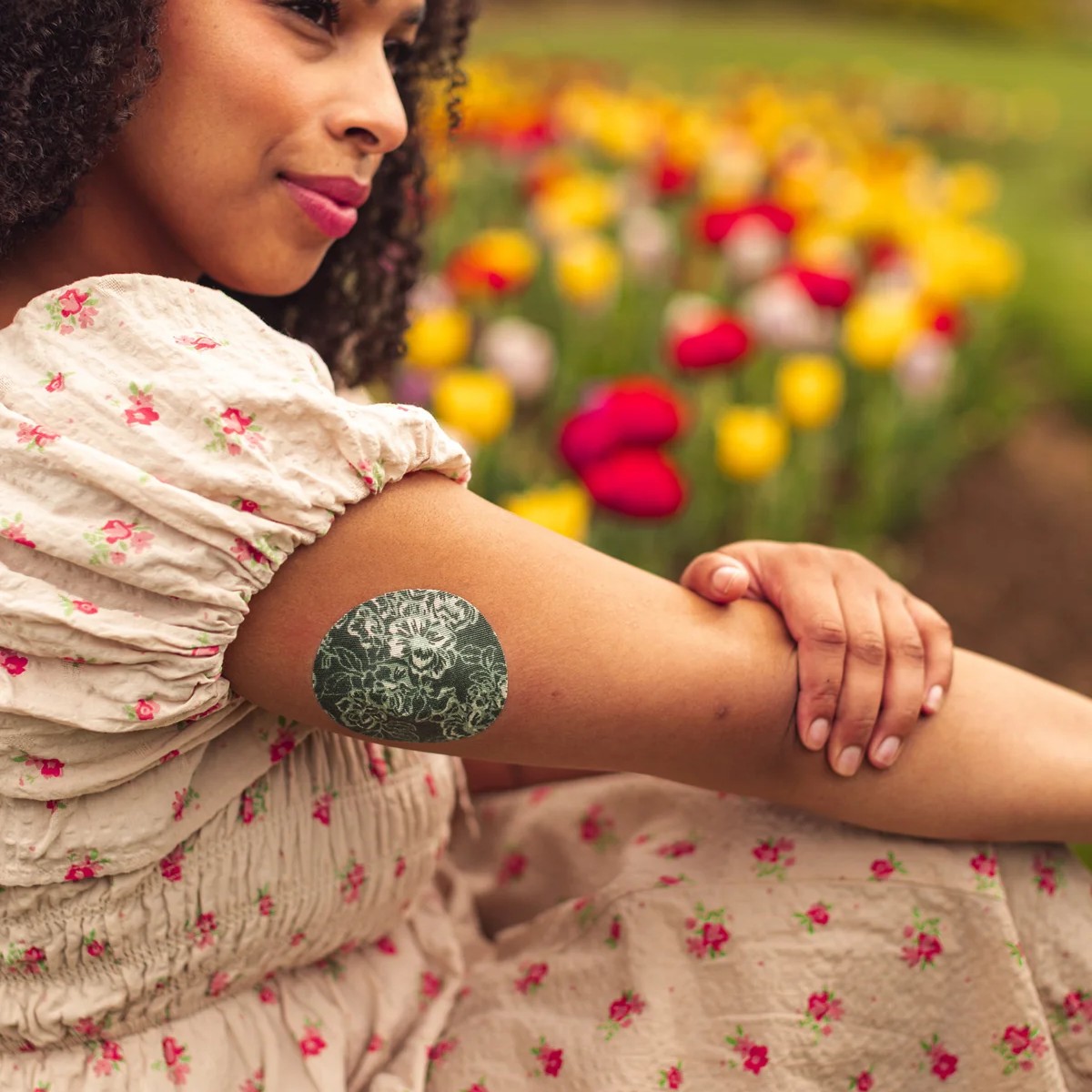 Αυτοκόλλητα Αισθητήρων Freestyle Libre 2 - Skin Grip Patches Floral 10 τεμ. - Image 4