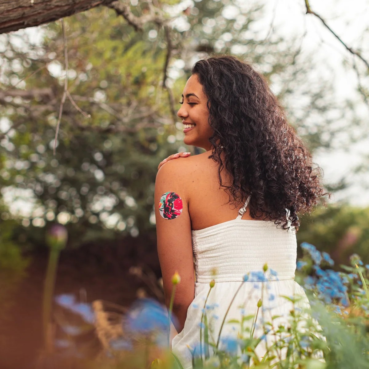 Αυτοκόλλητα Αισθητήρων Freestyle Libre 2 - Skin Grip Patches Floral 10 τεμ. - Image 5