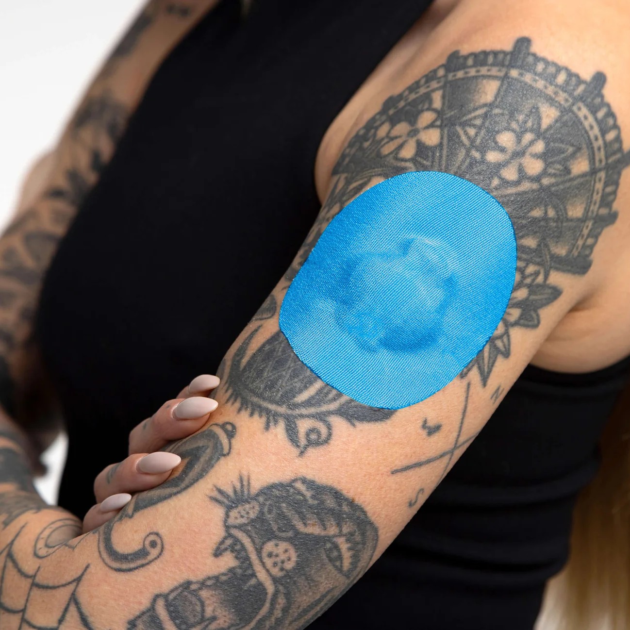 Αυτοκόλλητα αισθητήρων Medtronic Guardian/Elite - Skin Grip Patches Blue - Image 3